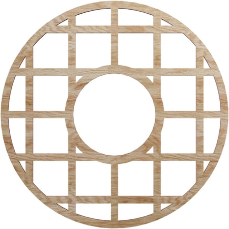 Ekena Millwork O'Neal Wood Fretwork Pierced Ceiling Medallion, Red Oak, 16"OD x 5 3/4"ID x 1/4"T CMWP16X16X0250ONRO